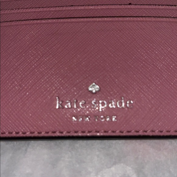 Kate Spade Pink Glitter Slim Card Holder - Picture 4 of 5